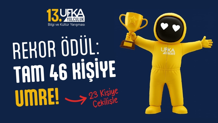 UFKA YOLCULUK’TA REKOR ÖDÜL: TAM 46 KİŞİYE UMRE!